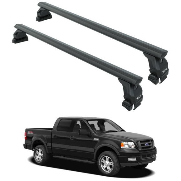 For Ford F-150 11th Gen (2004-2008) Roof Rack Cross Bars Normal Roof, Black