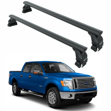 For Ford F-150 12th Gen (2009-2014) Roof Rack Cross Bars Normal Roof, Black