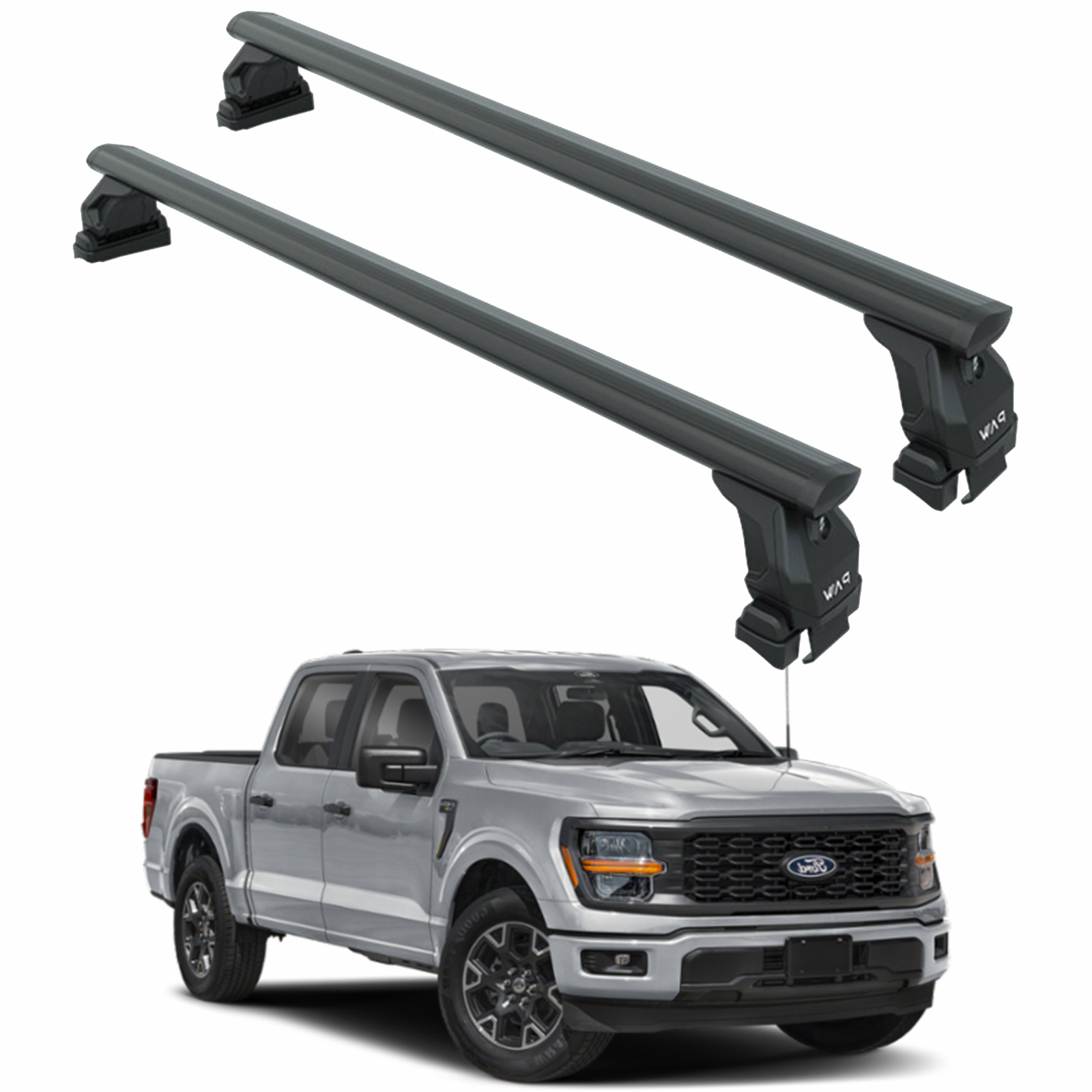 For Ford F-150 14th Gen (2021-2025) Roof Rack Cross Bars Normal Roof, Black