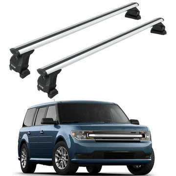 For Ford Flex (D471) 2009-2019 Roof Rack Cross Bars Hidden Fixing Points, Silver