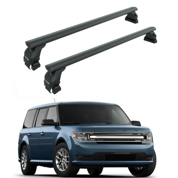 For Ford Flex (D471) 2009-2019 Roof Rack Cross Bars Normal Roof, Black