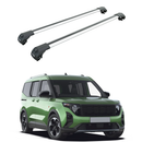 Ford Tourneo Courier (2023-2026) Roof Rack Cross Bars Raised Rail Silver-1