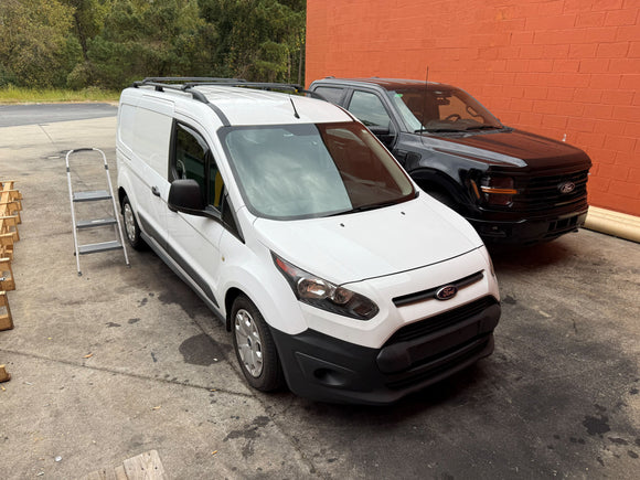 For Ford Transit Connect LWB (2013-2023) Roof Side Rails and Roof Racks Cross Bars, Black
