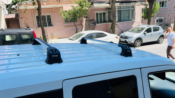 Ford Transit Connect (2010–2013) Roof Rack Carrier Cross Bars Paw Pro 3 Black