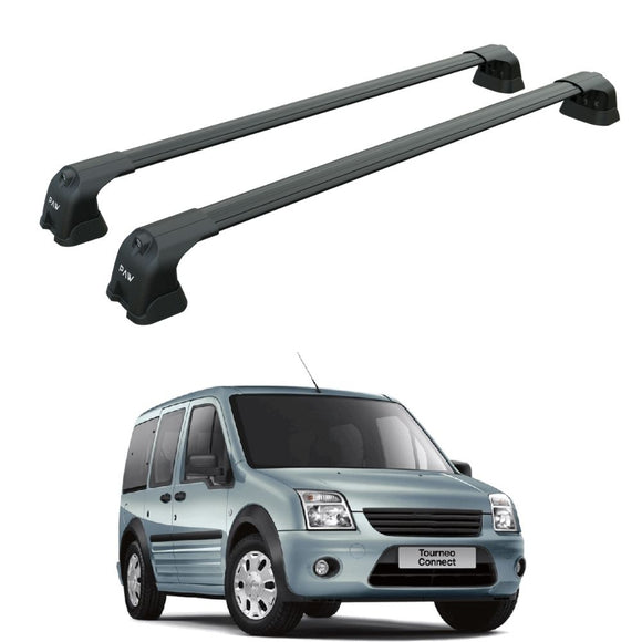 Ford Transit Connect (2010–2013) Roof Rack Carrier Cross Bars Paw Pro 3 Black