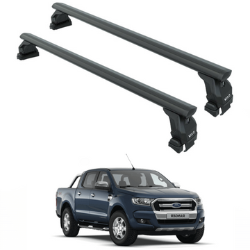 For Ford Ranger 2011-2019 Roof Rack Cross Bars Normal Roof Black