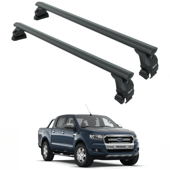 For Ford Ranger 2011-2019 Roof Rack Cross Bars Normal Roof Black