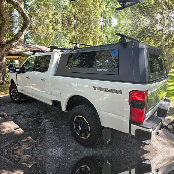 For Ford F250 (2017-Up) Roof Rack Cross Bars Fits Naked Roof w/Hidden Fixing Points Silver
