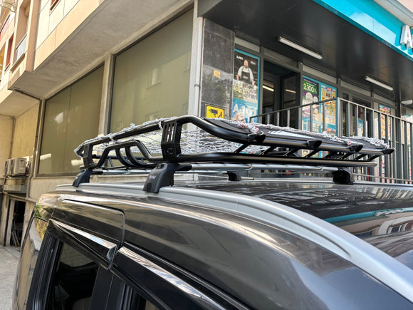 For Ford Tourneo Connect (2013-2023) Roof Rack Cross Bars Flush Rail, Silver