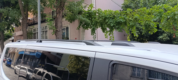 For Ford Transit Custom L2 (2023-2025) Roof Rails & Roof Rack Cross Bars – Full Set, Silver