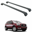 For GMC Acadia Gen 1 (2010-2016) Roof Rack Cross Bars Raised Rail, Black-1