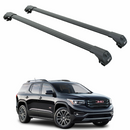 For GMC Acadia Gen2 (2017-2023) Roof Rack Cross Bars Raised Rail, Black-1