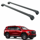 For GMC Acadia Gen3 (2024-Up) Roof Rack Cross Bars Raised Rail, Black-1