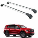 For GMC Acadia Gen3 (2024-Up) Roof Rack Cross Bars Raised Rail, Silver-1
