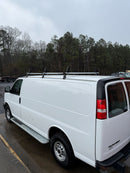 For GMC Savana (2000-Up) Roof Rack Cross Bars Rain Gutters, Silver-4