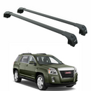 For GMC Terrain (2010-2017) Roof Rack Cross Bars Raised Rail, Black-1
