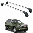 For GMC Terrain (2010-2017) Roof Rack Cross Bars Raised Rail, Silver-1