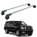 For GMC Yukon 4th Gen (K2UG) 2015-2020 Roof Rack Cross Bars Flush Rail, Silver-1