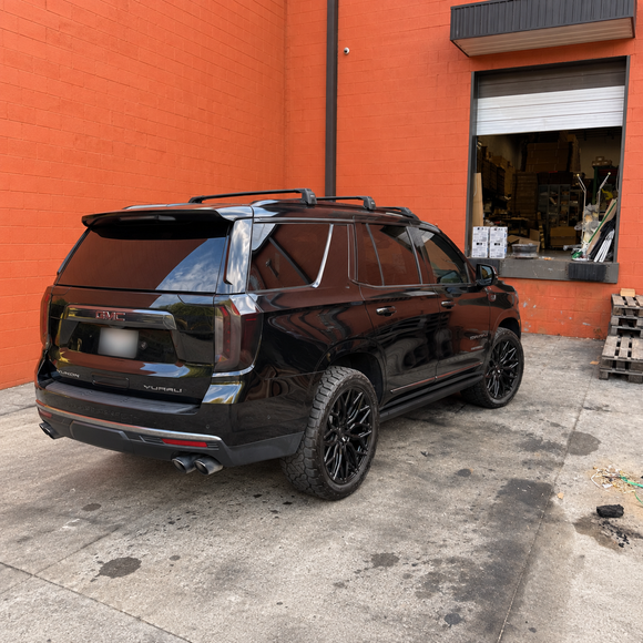 For GMC Yukon 5th Gen (GMT1UG) 2021-Up Roof Rack Cross Bars Flush Rail, Black