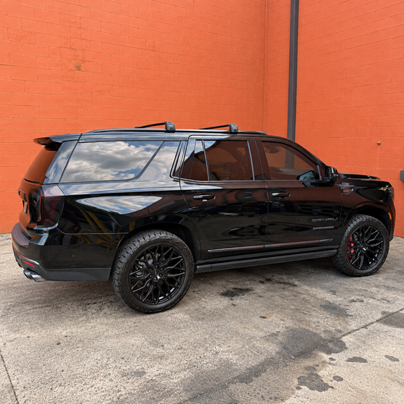 For GMC Yukon 5th Gen (GMT1UG) 2021-Up Roof Rack Cross Bars Flush Rail, Silver