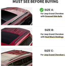 Für Jeep Grand Cherokee WK2 2011–2020 Dachträgersystem, Aluminium-Querstange, Metallhalterung, abschließbar, schwarz-4