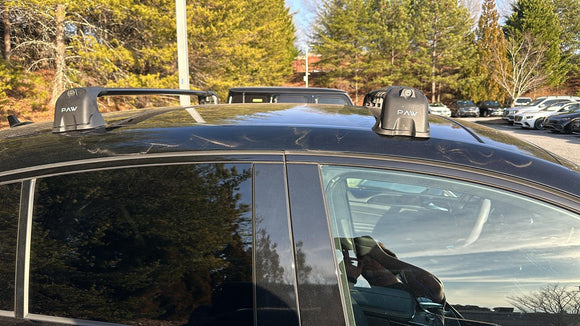 333. Kompatibel mit abschließbaren Aluminium-Dachträgern für Fahrzeuge mit Standarddach Toros Pro 3 Silver