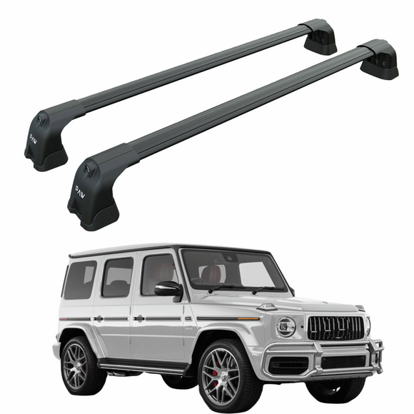 For Mercedes G 2018-2025 W464 Roof Rack Cross Bars Fix Point Black