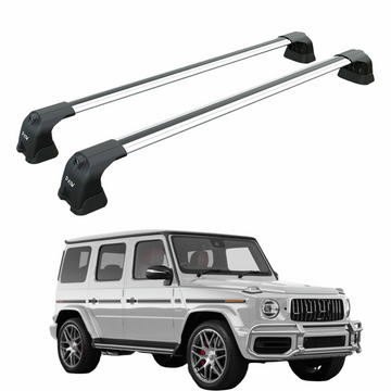 For Mercedes G 2018-2025 W464 Roof Rack Cross Bars Fix Point Silver