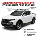 Für Hyundai Santa Cruz 2022-Up Dachträgersystem, Aluminium-Querstange, Metallhalterung, abschließbar, Silber-3