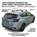 Für Subaru Impreza WRX 2008-UP Dachträger Querstange Metallhalterung Fixpunkt Alu Schwarz-5