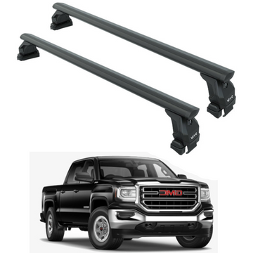 For Gmc Sierra 1500 Gen4 Roof Rack Cross Bars Normal Roof Alu Black