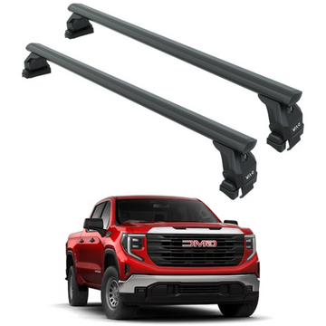 For Gmc Sierra 1500 Gen5 Roof Rack Cross Bars Normal Roof Alu Black
