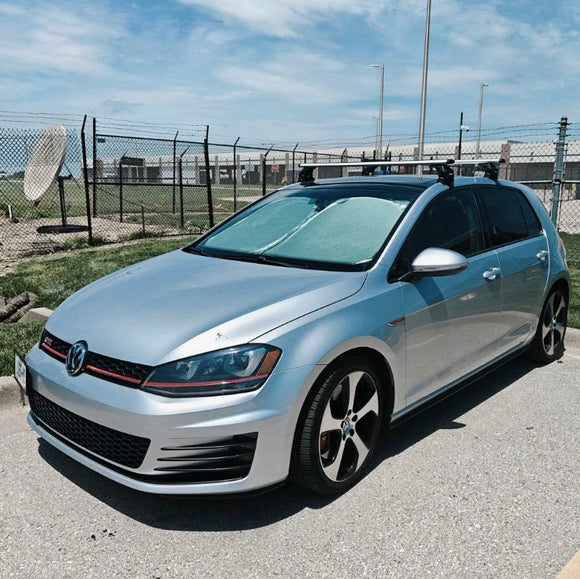 For Volkswagen Golf 5D (MK7) 2012-2019 Roof Rack Cross Bar Normal Roof Silver