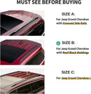 For Jeep Grand Cherokee WK2 SRT (2011-2020) Roof Rack Cross Bars Flush Rail, Black-3