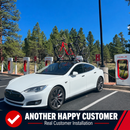 Für Tesla Model S 2015–2019, Dachträgersystem, Träger, Querträger, Aluminium, abschließbar, hochwertige Metallhalterung, Silber-9