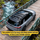 For Nissan Pathfinder Rock Creek 2023-Up Roof Rack Cross Bars Tubular Rack, Black-3