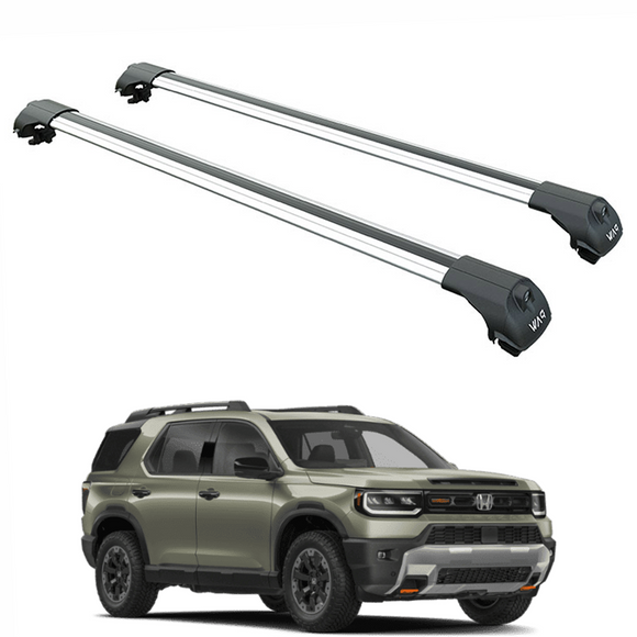 For Honda Passport 2025-2026 Roof Rack Cross Bars Raised Rail Alu Silver