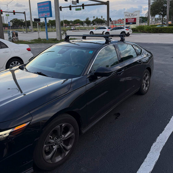 For Honda Accord (2022-2026) Roof Rack Cross Bars Normal Roof, Black