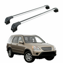 For Honda CR-V MK2 2002-2006 Roof Rack Cross Bars Metal Bracket Fix Point Alu Silver-1