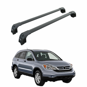 For Honda CR-V MK3 2007-2012 Roof Rack Cross Bars Metal Bracket Fix Point Alu Black