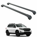 For Honda Passport 2019-2024 Roof Rack Cross Bars Raised Rail Alu Black-1