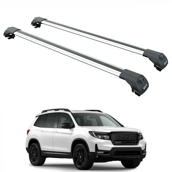 For Honda Passport 2019-2024 Roof Rack Cross Bars Raised Rail Alu Silver