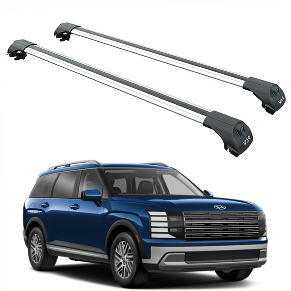 For Hyundai PALISADE (2026- Up) Roof Rack Cross Bars Raised Rail, Silver