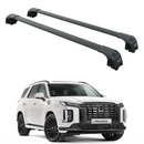 For Hyundai Palisade 2020-2025 Roof Rack Cross Bars Flush Rail Alu Black-1