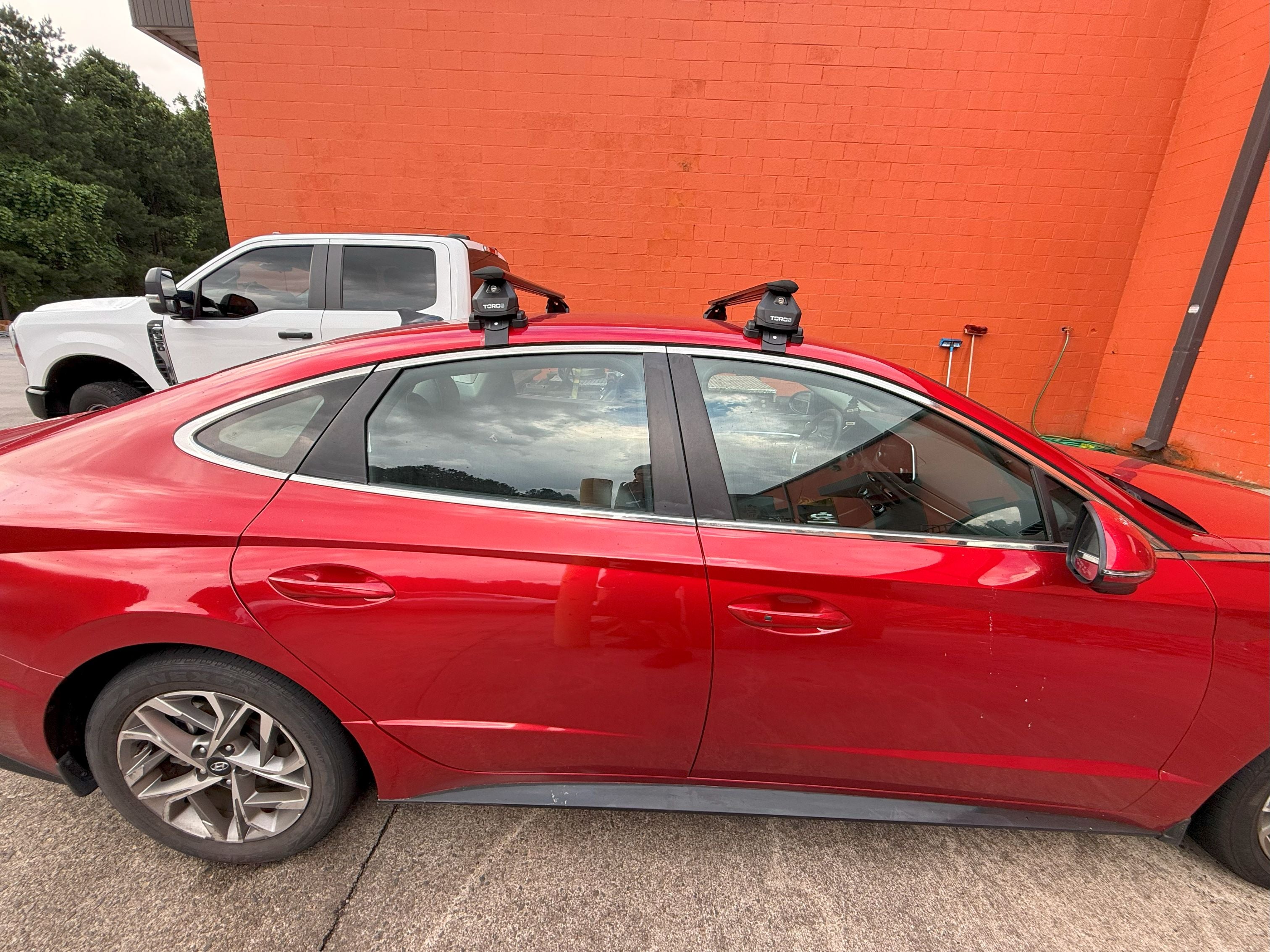 For Hyundai Sonata 2019-2025 Roof Rack Cross Bars Normal Roof Alu Silver