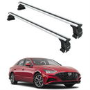 For Hyundai Sonata 2019-2025 Roof Rack Cross Bars Normal Roof Alu Silver-1