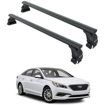 For Hyundai Sonata (2014-2019) Roof Rack Cross Bars Normal Roof Black