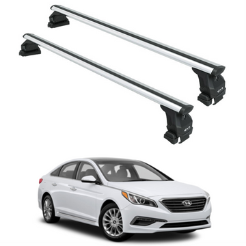 For Hyundai Sonata (2014-2019) Roof Rack Cross Bars Normal Roof Alu Silver