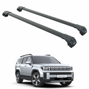 For Hyundai Santa Fe 2024-2025 Roof Rack Cross Bars Raised Rail Black-1