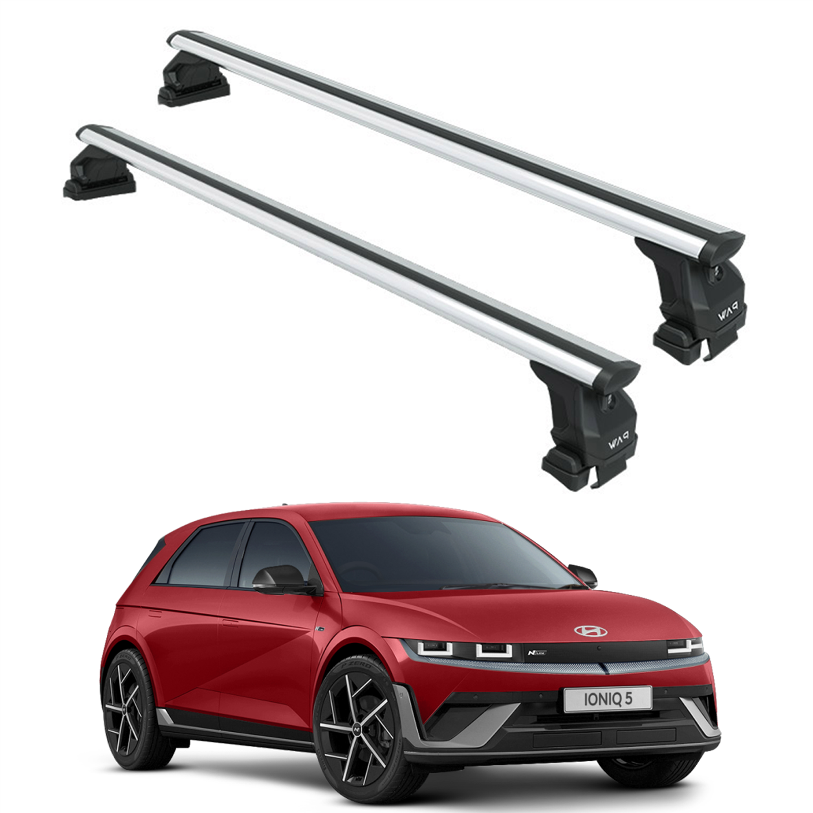 For Hyundai ioniq 5 2022-2024 Roof Rack Cross Bars Normal Roof Silver